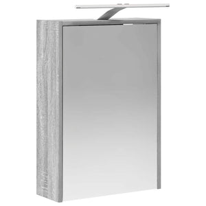 Σετ Ντουλαπιών Μπάνιου 5 τμχ. Γκρι Sonoma Επεξεργασμένο Ξύλο