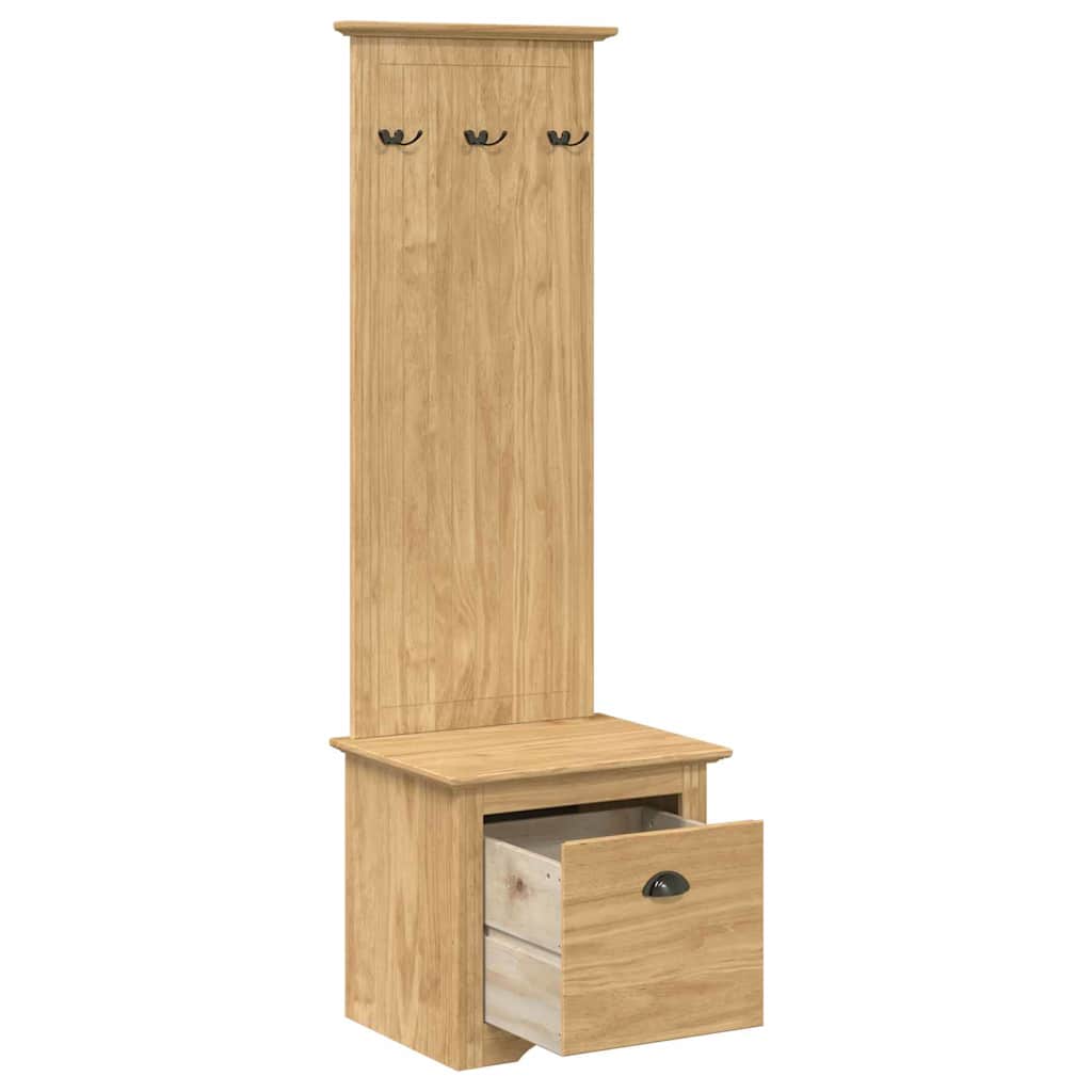 Ντουλάπα διαδρόμου BODO Μέλι Καφέ 50 x 40 x 156,7 εκ.