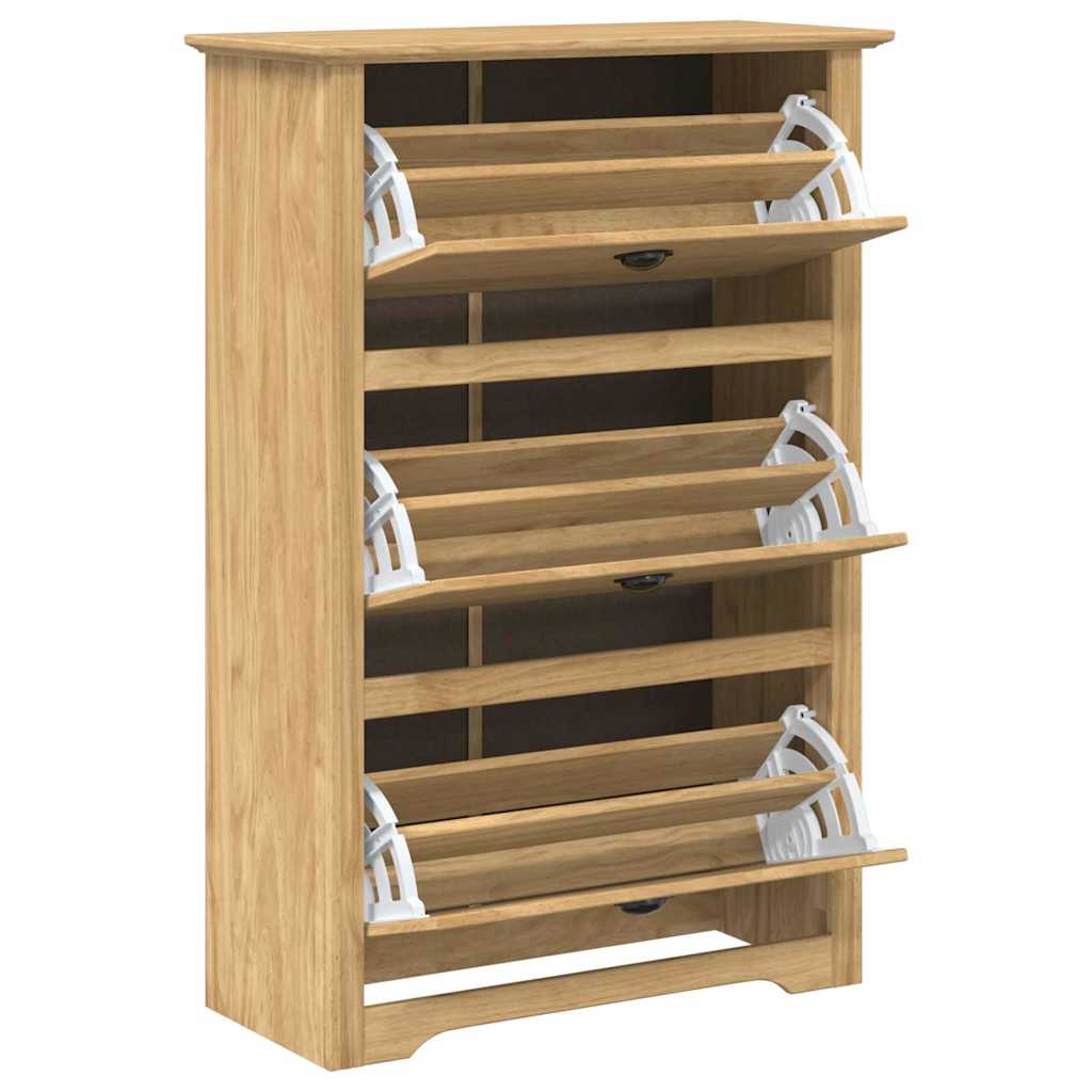 Ράφι Παπουτσιών με συρτάρι BODO Μέλι Καφέ 80 x 35 x 118 εκ