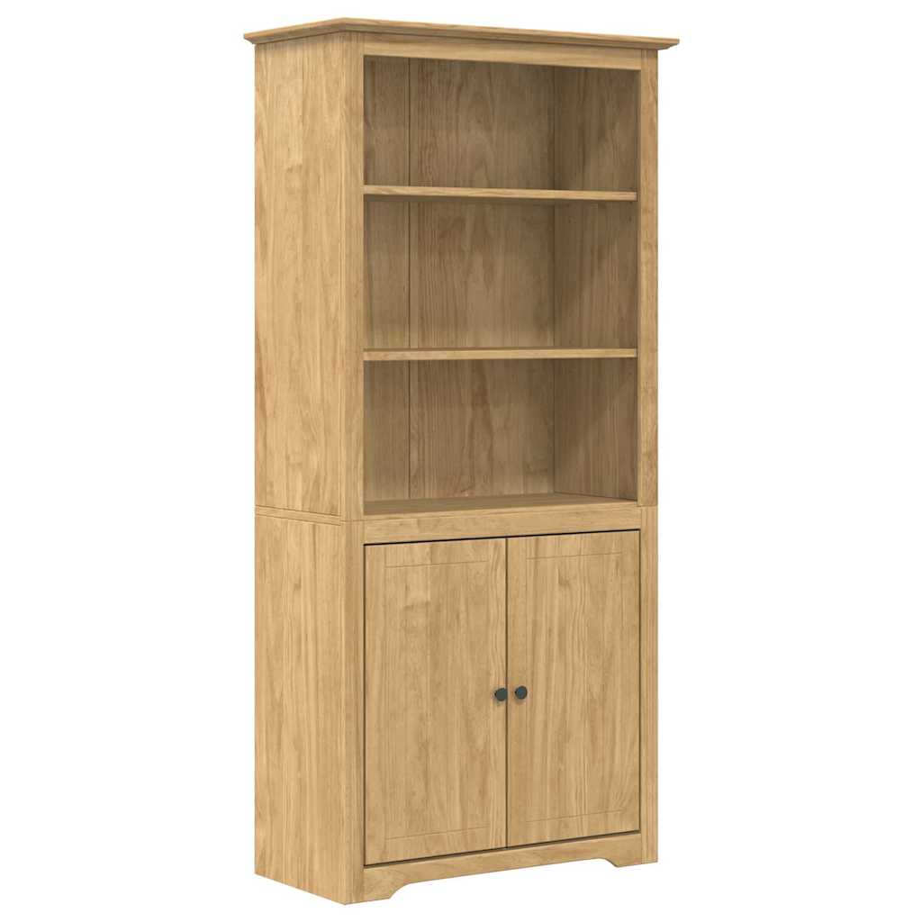 Βιβλιοθήκη BODO Μέλι Καφέ 82 x 40 x 173 εκ. Επεξεργασμένο ξύλο