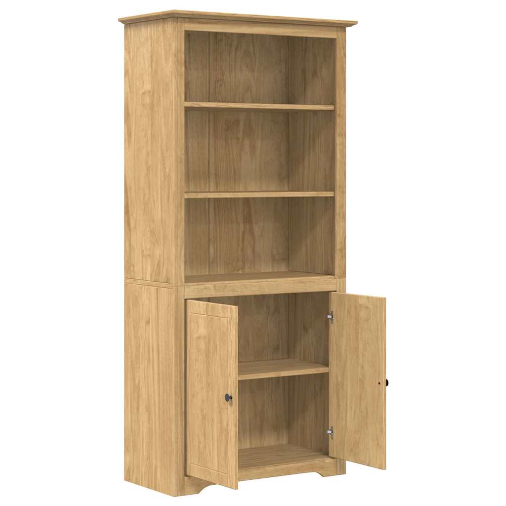 Βιβλιοθήκη BODO Μέλι Καφέ 82 x 40 x 173 εκ. Επεξεργασμένο ξύλο