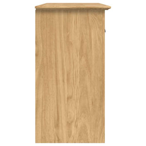Πλαϊνό γραφείο με συρτάρι BODO Μέλι Καφέ 115,5 x 44 x 80 εκ - Pakobazaar