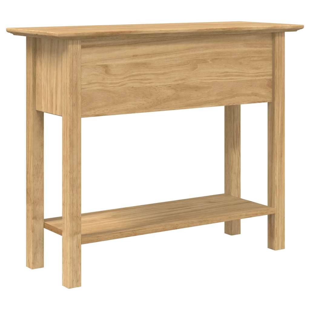 Τραπέζι κονσόλας με συρτάρι BODO Μέλι Καφέ 91 x 34.7 x 74 εκ.