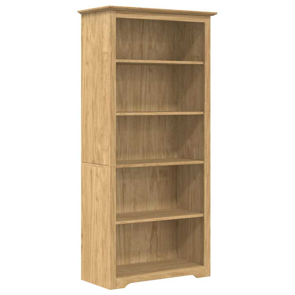 Βιβλιοθήκη BODO Μέλι Καφέ 82 x 40 x 173 εκ. Επεξεργασμένο ξύλο