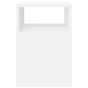 End Table 2 τμχ. Λευκό 30,5 x 30 x 45 εκ Επεξεργασμένο Ξύλο