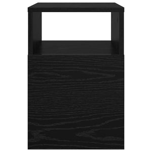 End Table Μαύρη Οξυά 30,5 x 30 x 45 εκ Επεξεργασμένο Ξύλο