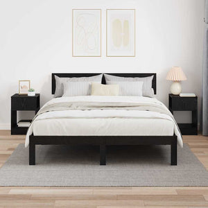 End Table 2 τμχ. Μαύρη Οξυά 30,5 x 30 x 45 εκ
