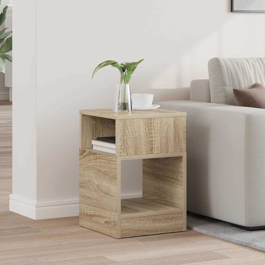 End Table Δρύς Sonoma 30,5 x 30 x 45 εκ Επεξεργασμένο Ξύλο - Pakobazaar