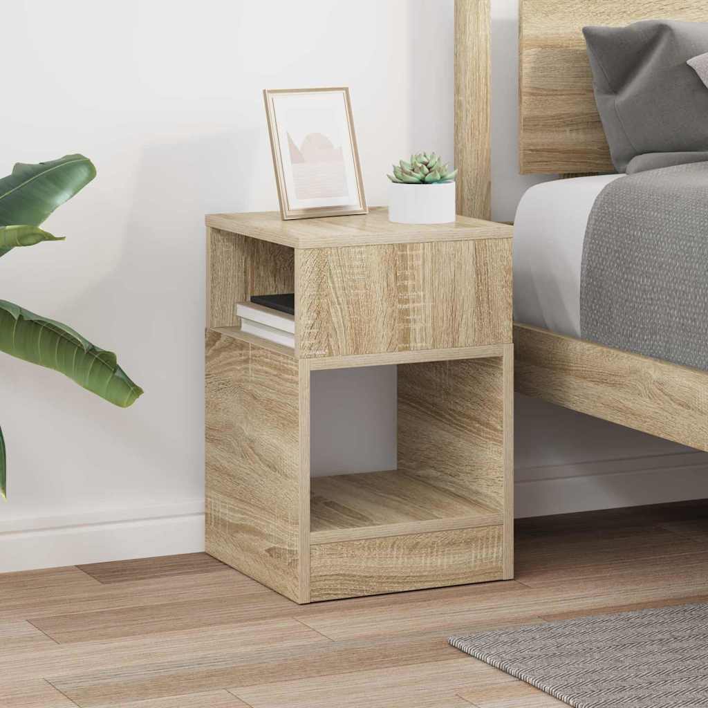 End Table Δρύς Sonoma 30,5 x 30 x 45 εκ Επεξεργασμένο Ξύλο - Pakobazaar