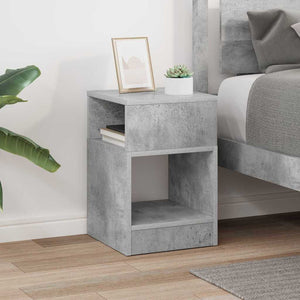 End Table Σκυρόδεμα Γκρι 30,5 x 30 x 45 εκ Επεξεργασμένο Ξύλο