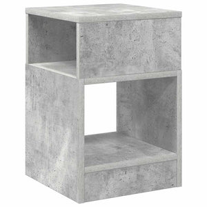 End Table Σκυρόδεμα Γκρι 30,5 x 30 x 45 εκ Επεξεργασμένο Ξύλο