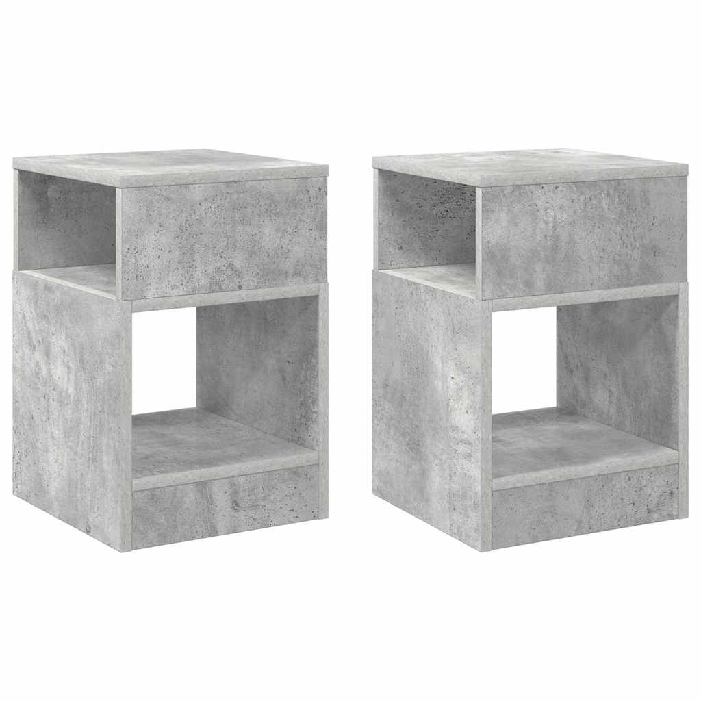 End Table 2 pcs Σκυρόδεμα Γκρι 30,5 x 30 x 45 εκ