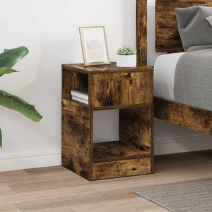 End Table Καπνιστό Δρύς 30,5 x 30 x 45 εκ Επεξεργασμένο Ξύλο