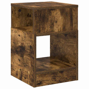 End Table 2 τμχ. Καπνιστό Δρύς 30,5 x 30 x 45 εκ