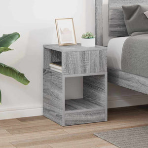 End Table Γκρίζο Σονομα 30,5 x 30 x 45 εκ Επεξεργασμένο Ξύλο