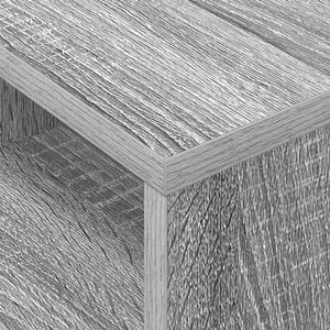 End Table 2 τμχ. Γκρίζο Σονομα 30,5 x 30 x 45 εκ