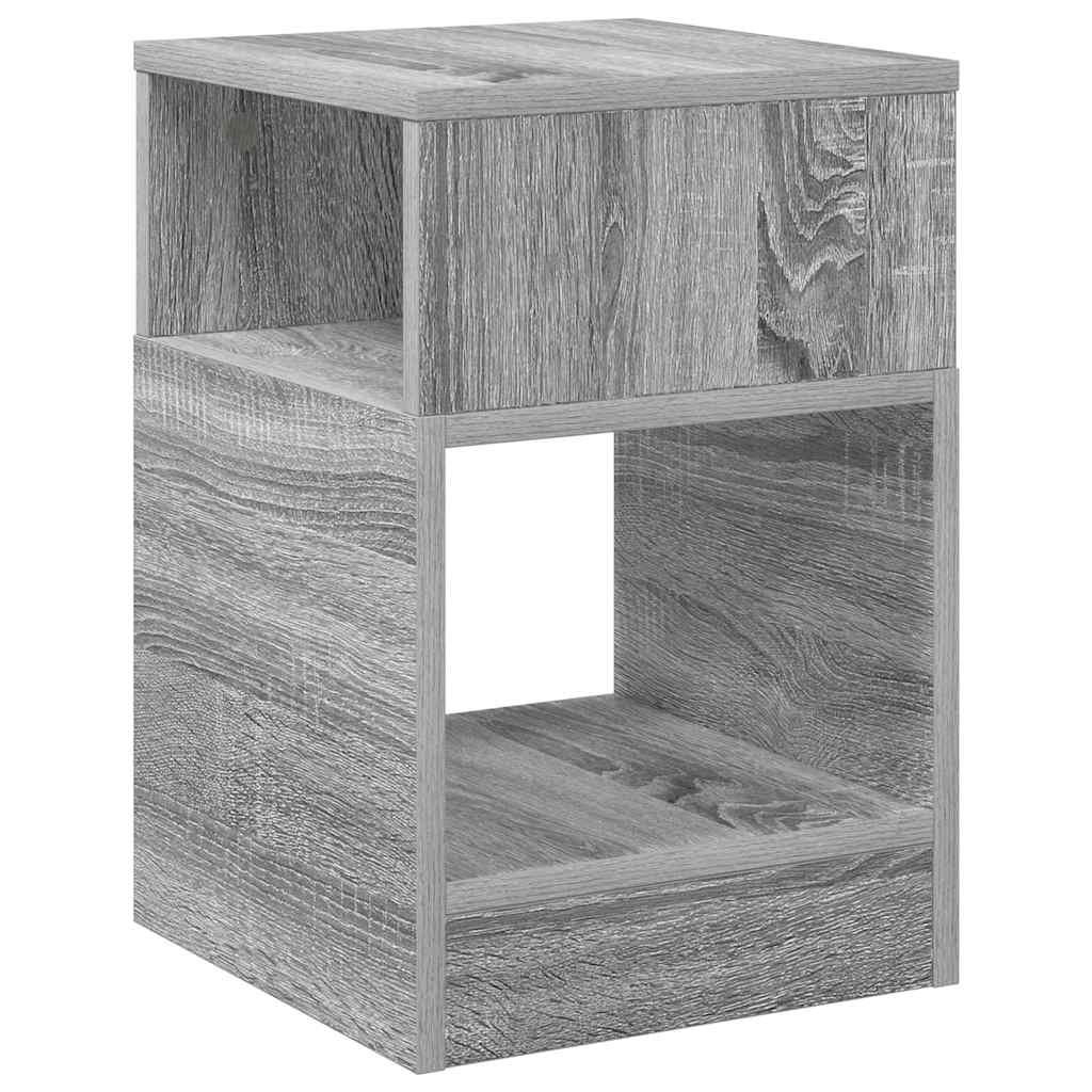 End Table 2 pcs Γκρίζο Σονομα 30,5 x 30 x 45 εκ