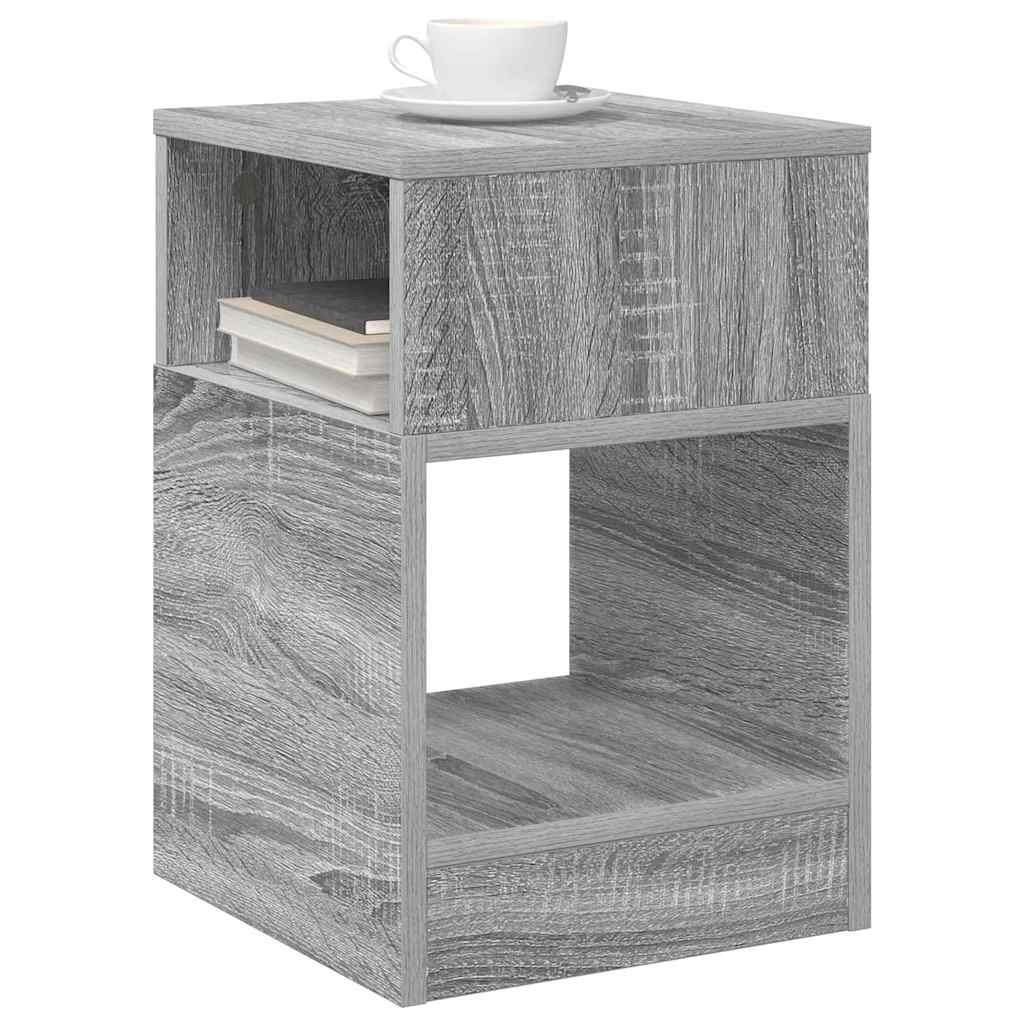 End Table 2 pcs Γκρίζο Σονομα 30,5 x 30 x 45 εκ