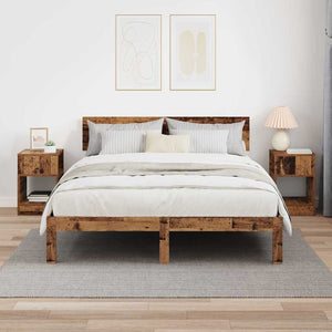 End Table 2 τμχ. Παλιό ξύλο 30,5 x 30 x 45 εκ