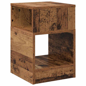End Table 2 τμχ. Παλιό ξύλο 30,5 x 30 x 45 εκ