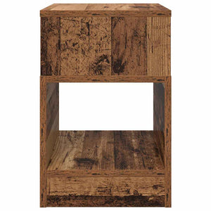 End Table 2 τμχ. Παλιό ξύλο 30,5 x 30 x 45 εκ