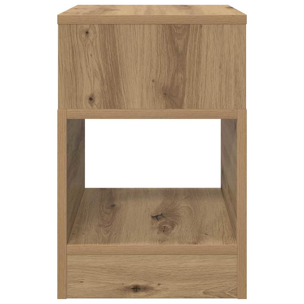End Table Artisan Oak 30,5 x 30 x 45 εκ Επεξεργασμένο Ξύλο