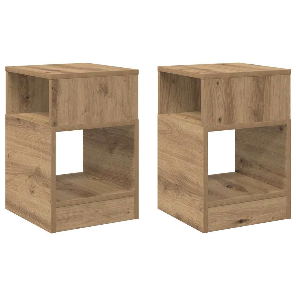 End Table 2 pcs Artisan Oak 30,5 x 30 x 45 εκ