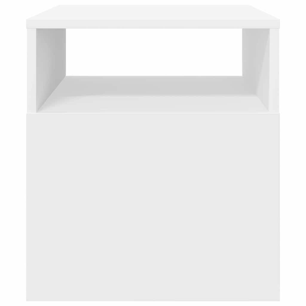 End Table Λευκό 40,5 x 40 x 45 εκ Επεξεργασμένο ξύλο