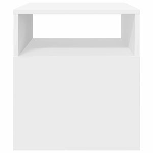 End Table 2 τμχ. Λευκό 40,5 x 40 x 45 εκ Επεξεργασμένο Ξύλο