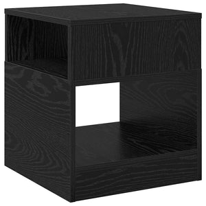 End Table Μαύρη Οξυά 40,5 x 40 x 45 εκ Επεξεργασμένο Ξύλο