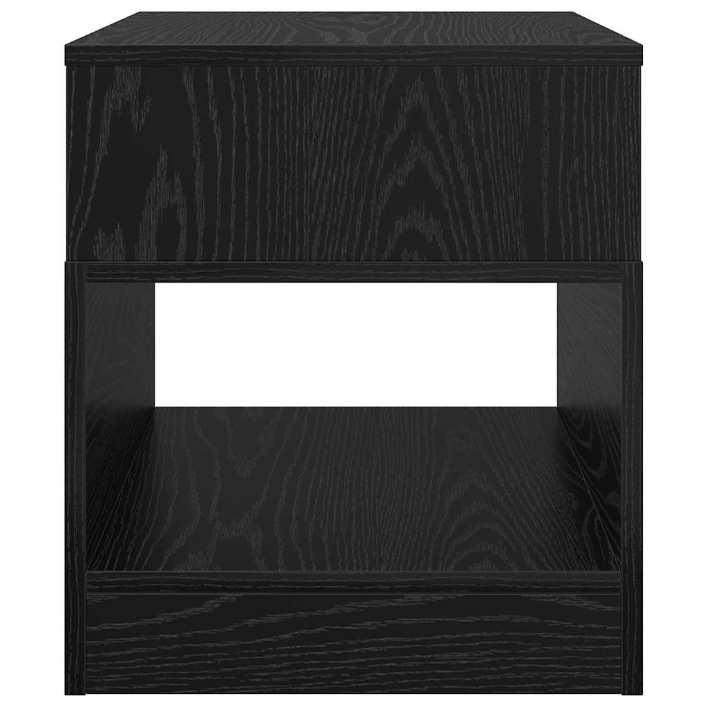 End Table Μαύρη Οξυά 40,5 x 40 x 45 εκ Επεξεργασμένο ξύλο