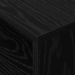 End Table 2 τμχ. Μαύρη Οξυά 40,5 x 40 x 45 εκ