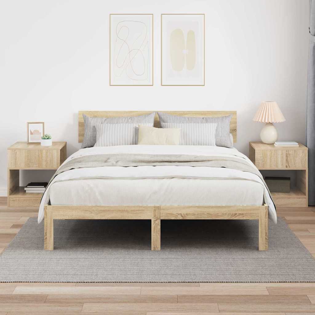 End Table 2 pcs Δρύς Sonoma 40,5 x 40 x 45 εκ