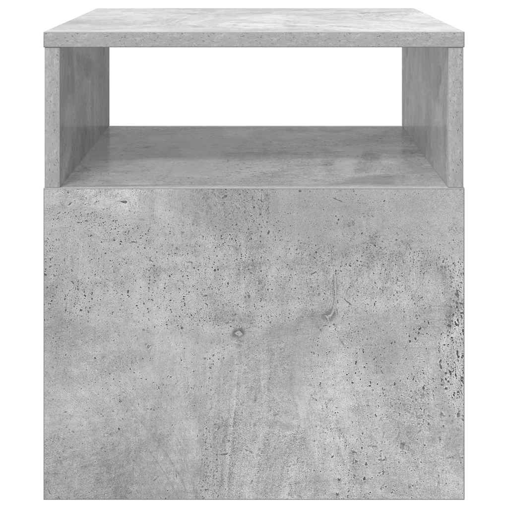 End Table Σκυρόδεμα Γκρι 40,5 x 40 x 45 εκ Επεξεργασμένο ξύλο