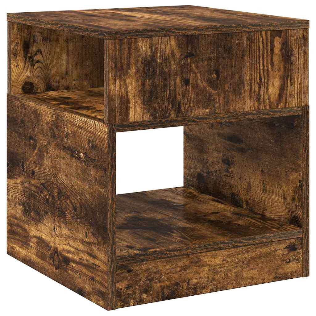 End Table 2 pcs Καπνιστό Δρύς 40,5 x 40 x 45 εκ