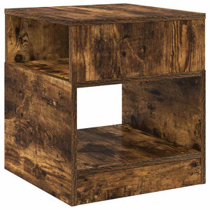 End Table 2 τμχ. Καπνιστό Δρύς 40,5 x 40 x 45 εκ
