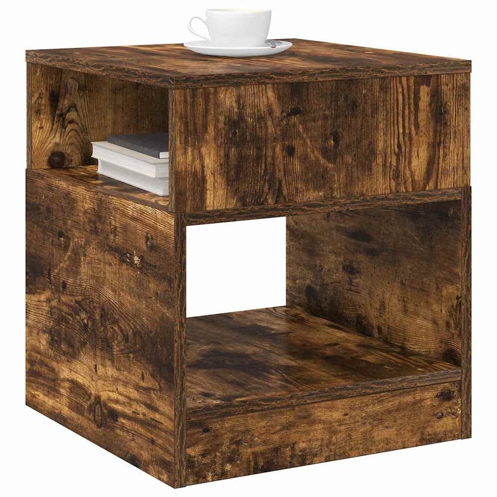 End Table 2 pcs Καπνιστό Δρύς 40,5 x 40 x 45 εκ