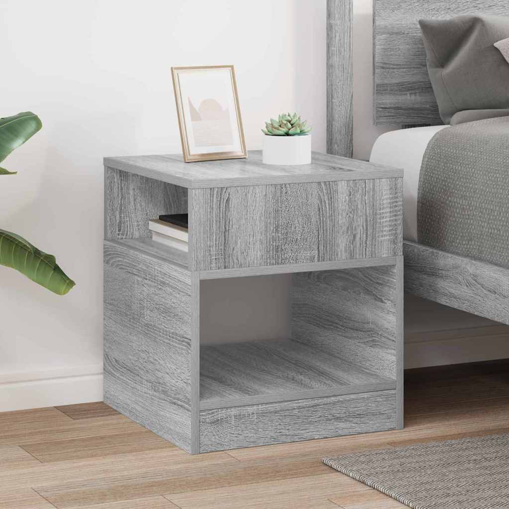 End Table Γκρίζο Σονομα 40,5 x 40 x 45 εκ Επεξεργασμένο ξύλο