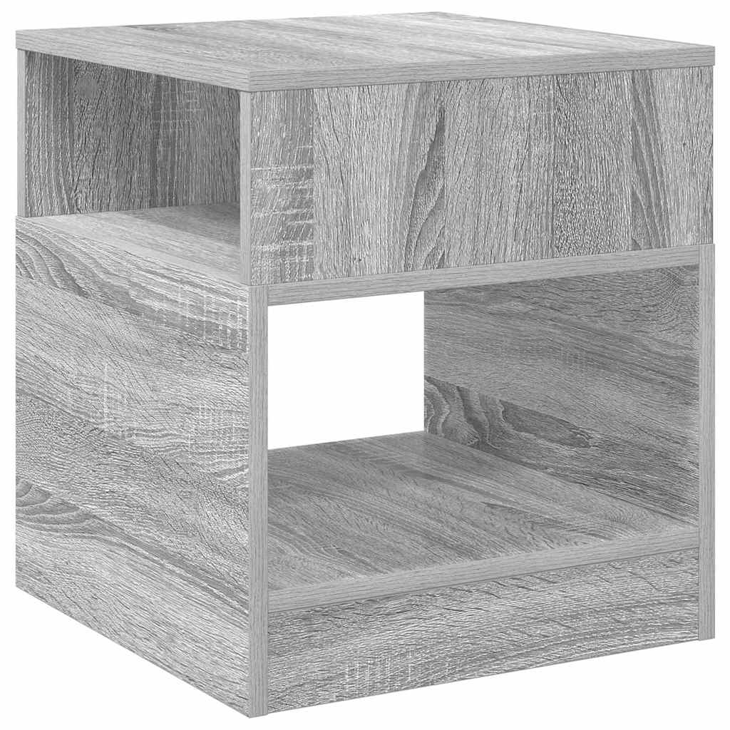 End Table Γκρίζο Σονομα 40,5 x 40 x 45 εκ Επεξεργασμένο ξύλο