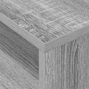 End Table 2 τμχ. Γκρίζο Σονομα 40,5 x 40 x 45 εκ