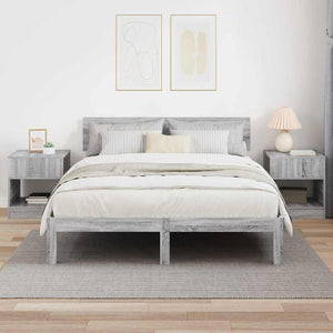 End Table 2 τμχ. Γκρίζο Σονομα 40,5 x 40 x 45 εκ