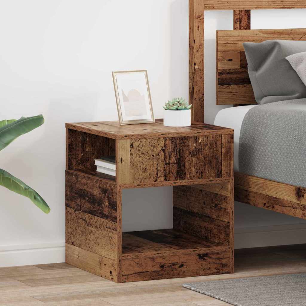 End Table 2 pcs Παλιό ξύλο 40,5 x 40 x 45 εκ Επεξεργασμένο ξύλο