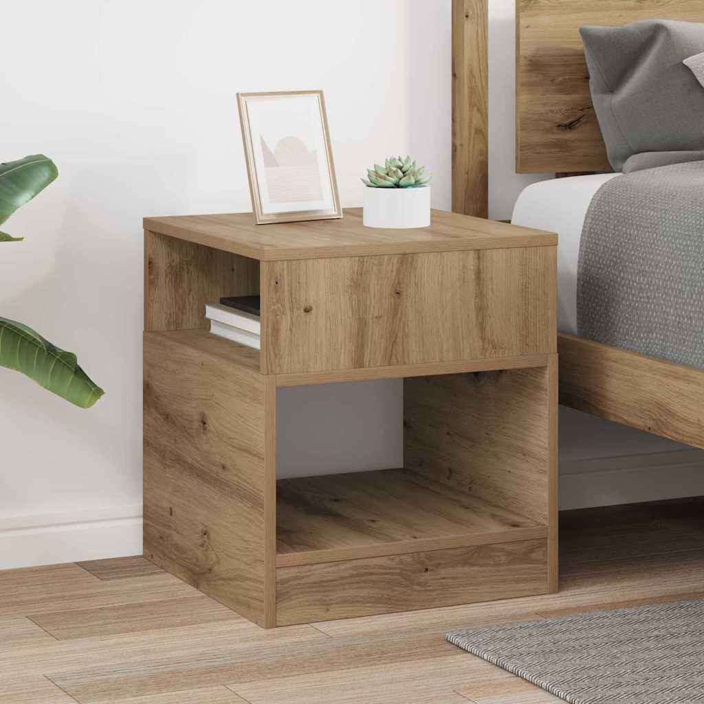 End Table Artisan Oak 40,5 x 40 x 45 εκ Επεξεργασμένο ξύλο - Pakobazaar