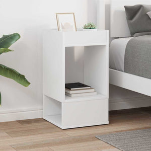 End Table Λευκό 30 x 30 x 56 εκ. Επεξεργασμένο Ξύλο