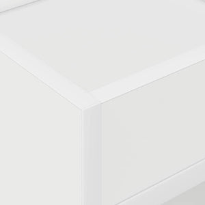 End Table 2 τεμ. Λευκό 30 x 30 x 56 εκ. Επεξεργασμένο Ξύλο