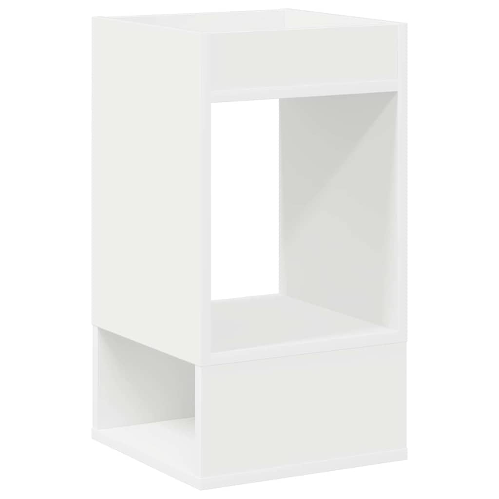 End Table 2 pcs Λευκό 30 x 30 x 56 εκ. Επεξεργασμένο ξύλο