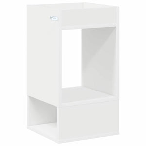 End Table 2 τεμ. Λευκό 30 x 30 x 56 εκ. Επεξεργασμένο Ξύλο
