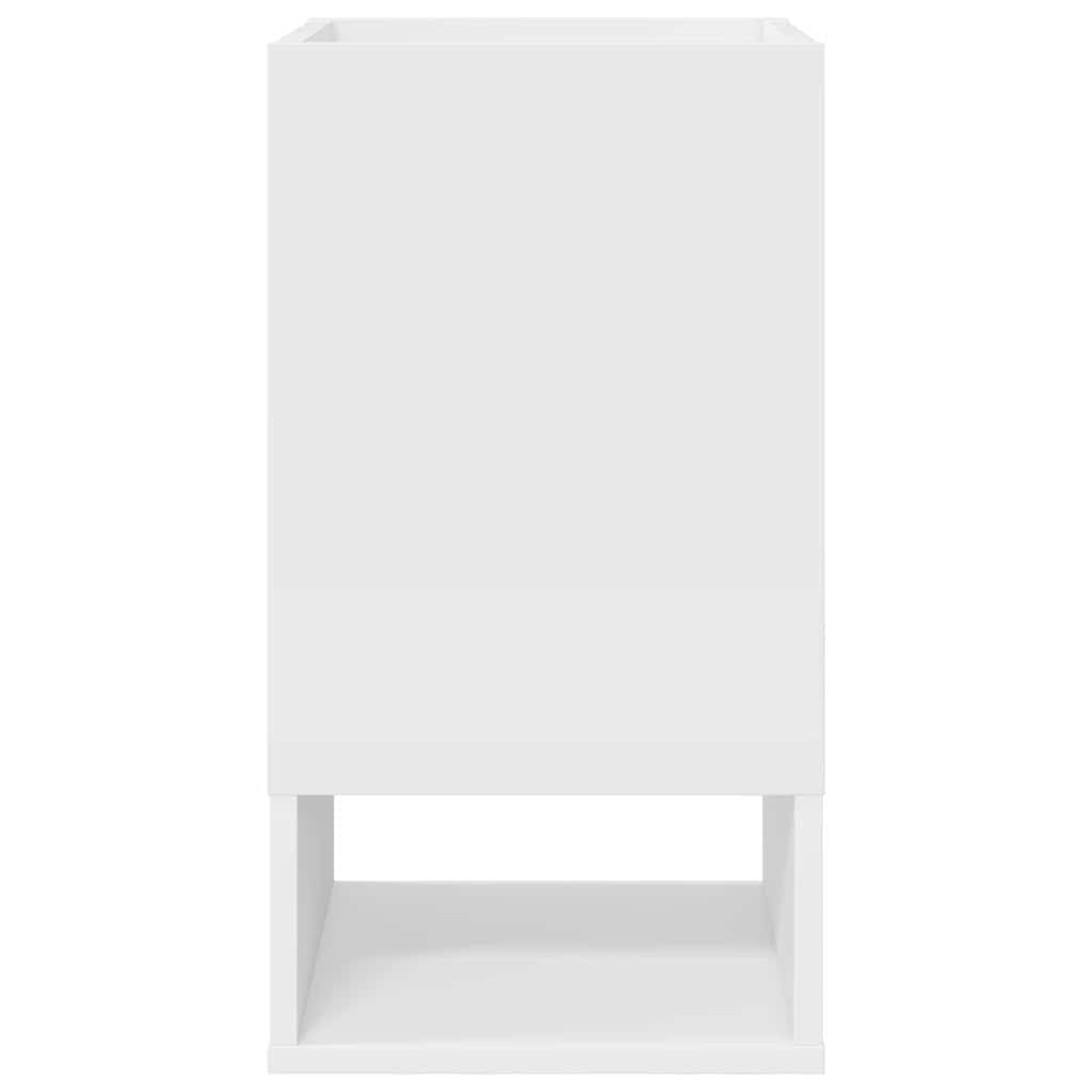 End Table 2 pcs Λευκό 30 x 30 x 56 εκ. Επεξεργασμένο ξύλο