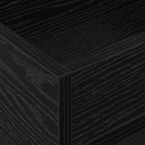 End Table 2 τεμ. Μαύρη Οξυά 30 x 30 x 56 εκ. Επεξεργασμένο Ξύλο