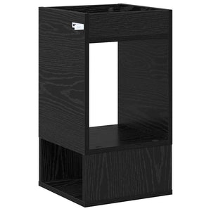 End Table 2 τεμ. Μαύρη Οξυά 30 x 30 x 56 εκ. Επεξεργασμένο Ξύλο